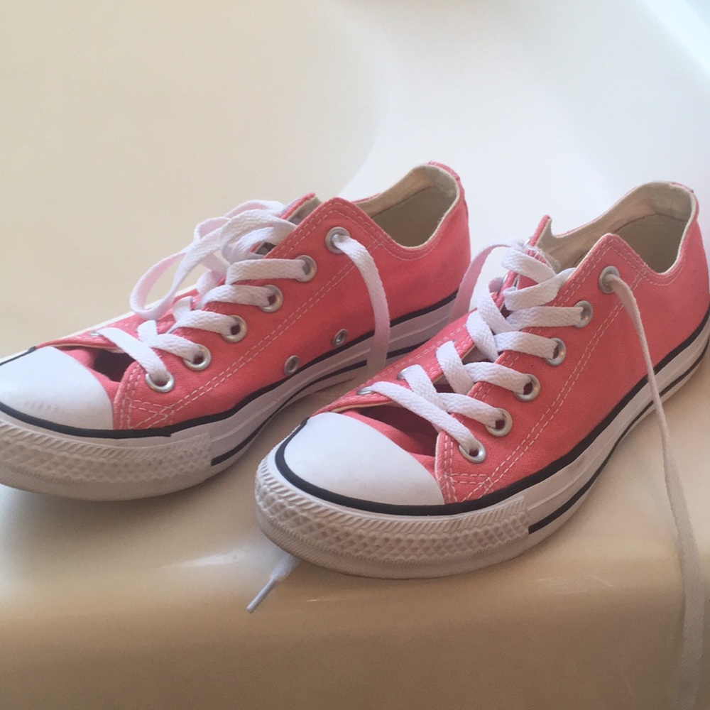 Pink Converse Low Tops